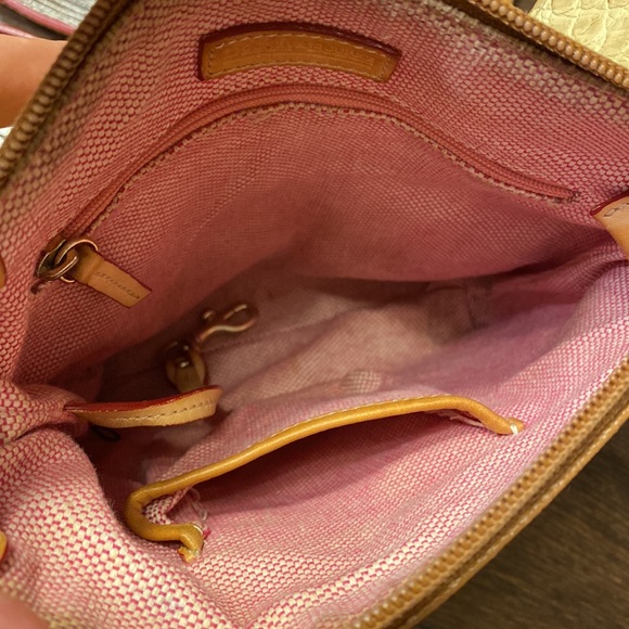 Dooney & Bourke Signature Monogram Crossbody Leather Bag - Picture 11 of 14